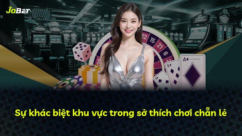 Sự khác biệt khu vực trong sở thích chơi chẵn lẻ